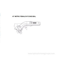 45° Metric Female 60° Cone Seal 20641